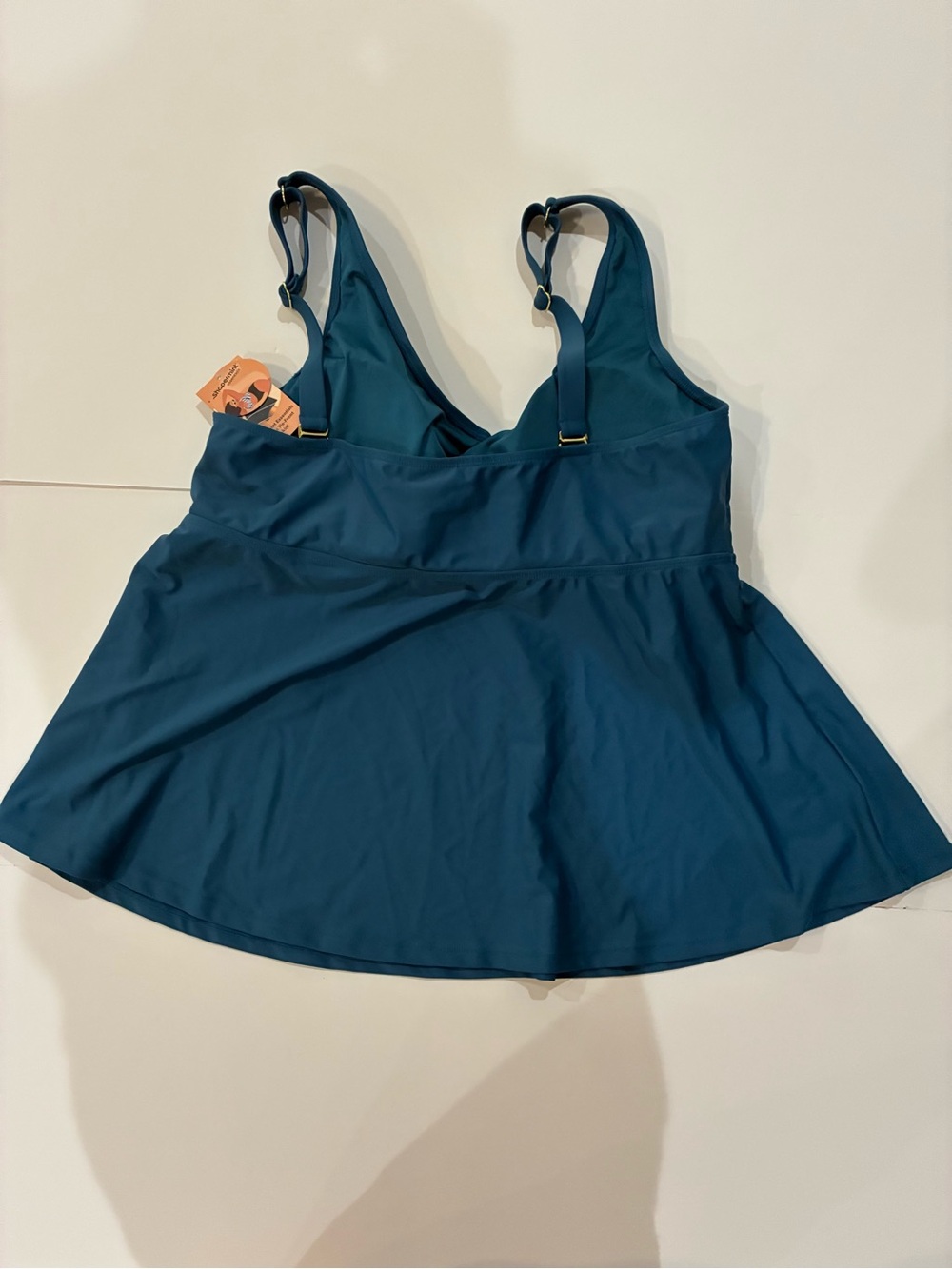 Shapermint Teal Blue 3‑Piece Tankini Swim Set — NWT (Top, Skirted Bottom & Brief - Picture 4 of 16